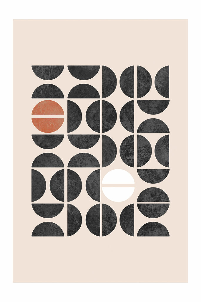A black and white geometric pattern A black and white geometric pattern