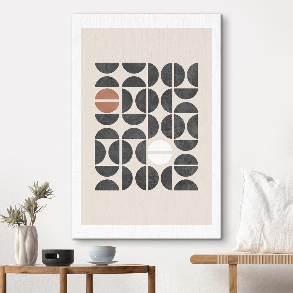 A black and white geometric pattern A black and white geometric pattern