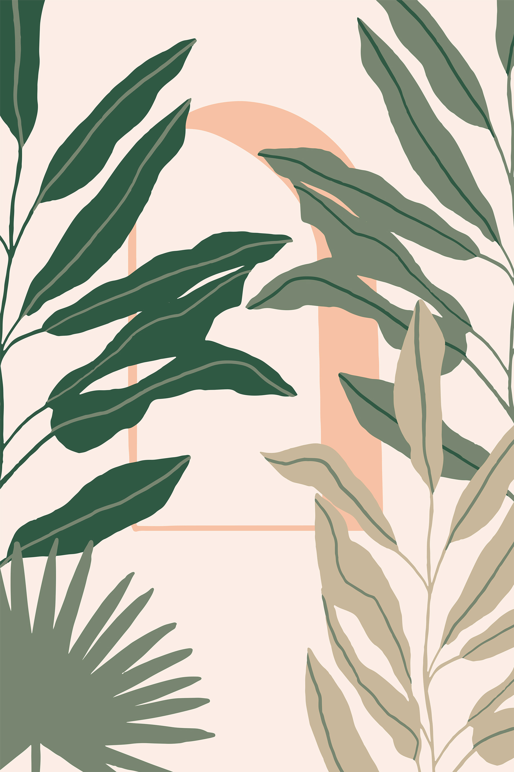A close up of leaves