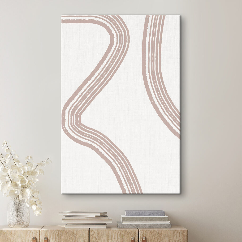 A close up of a line