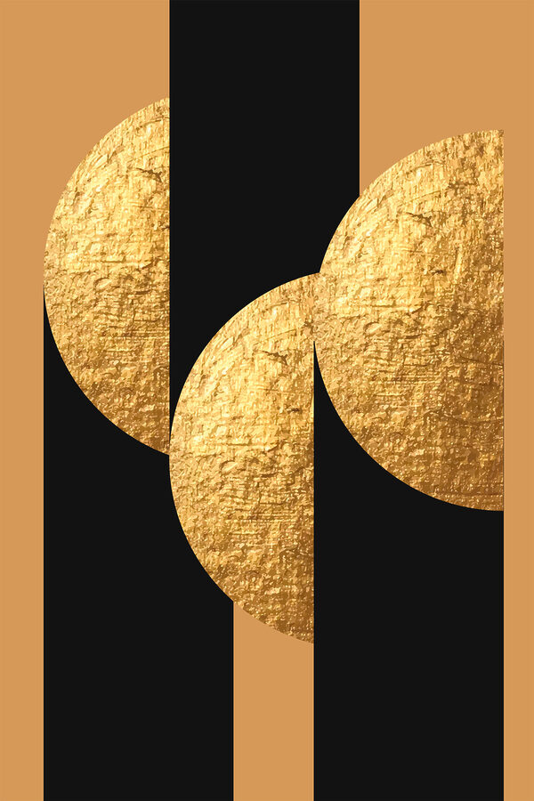 Textured discs in elegant embrace