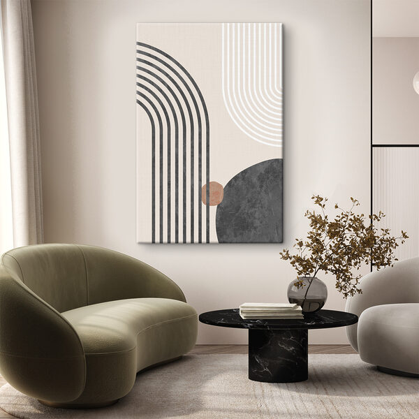 Cuadros Líneas y formas abstractas en armonía