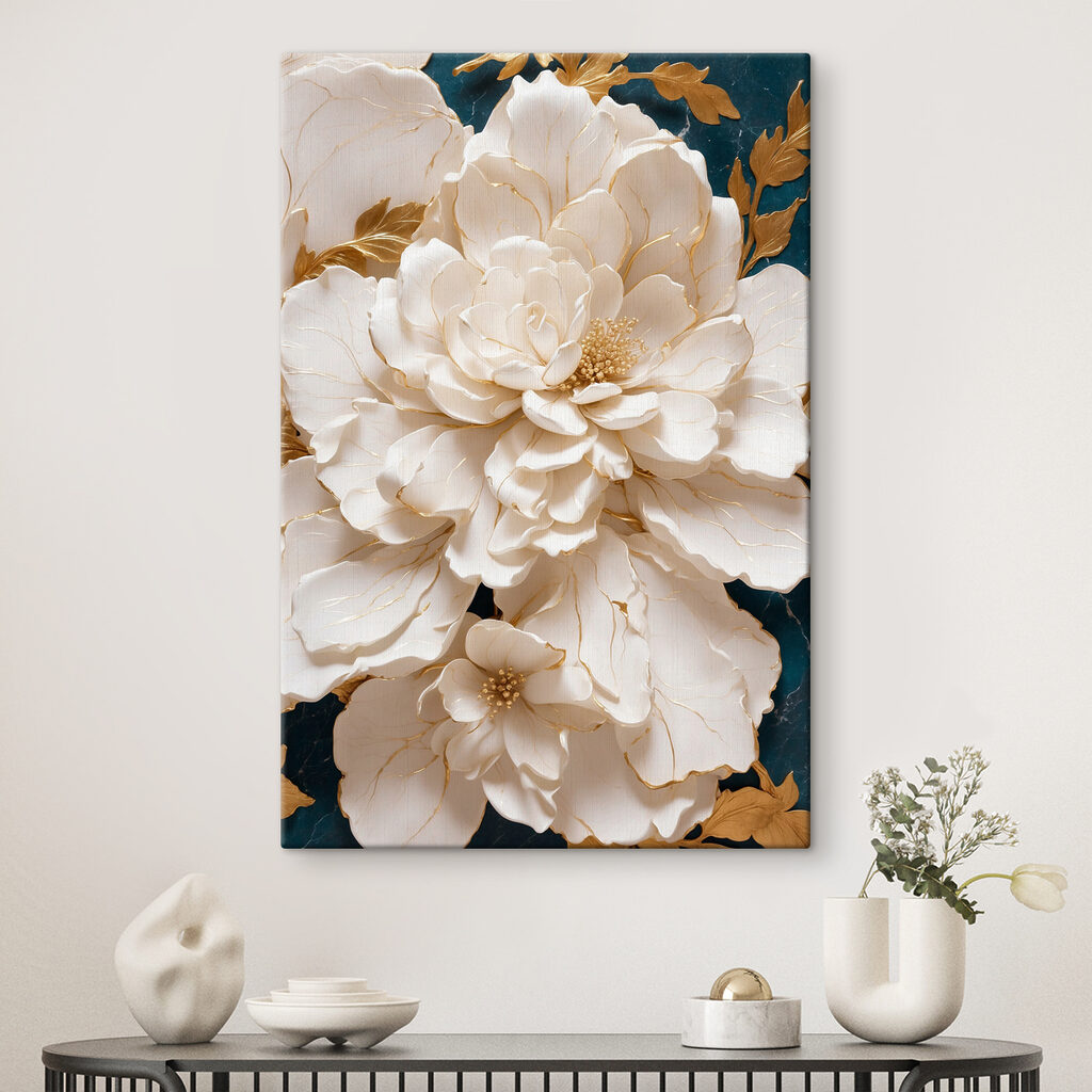 Elegant white blooms with delicate veins