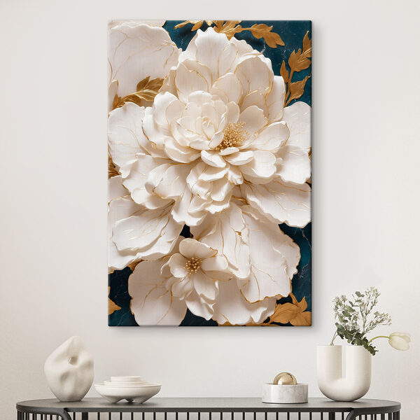 Cuadros Elegantes flores blancas con delicadas vetas (SKU: s36644) Cuadros Cuadros Elegantes flores blancas con delicadas vetas (SKU: s36644)