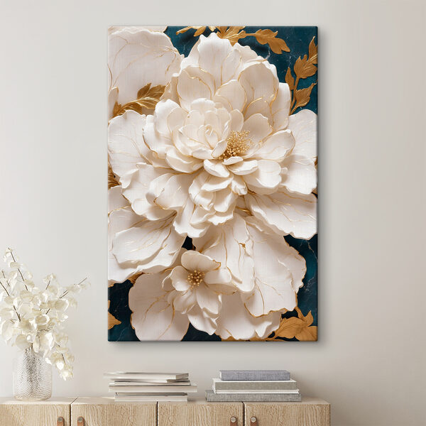 Elegant white blooms with delicate veins