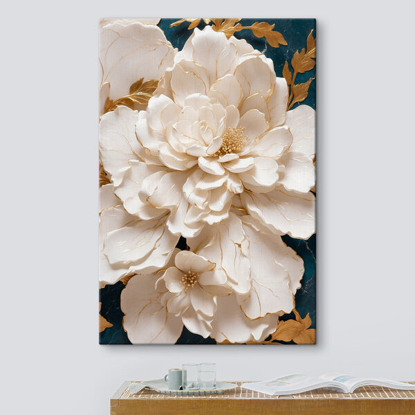 Elegant white blooms with delicate veins