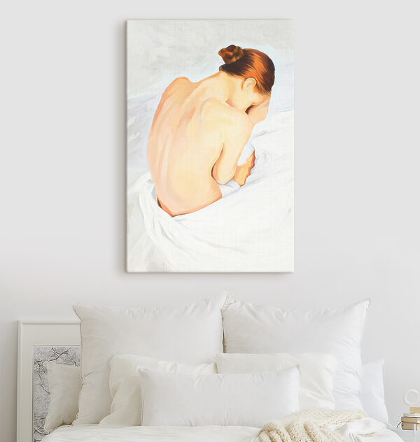 Cuadros Un cuadro en el que aparece una mujer con la cabeza entre las manos (SKU: s36569) Cuadros Cuadros Un cuadro en el que aparece una mujer con la cabeza entre las manos (SKU: s36569)