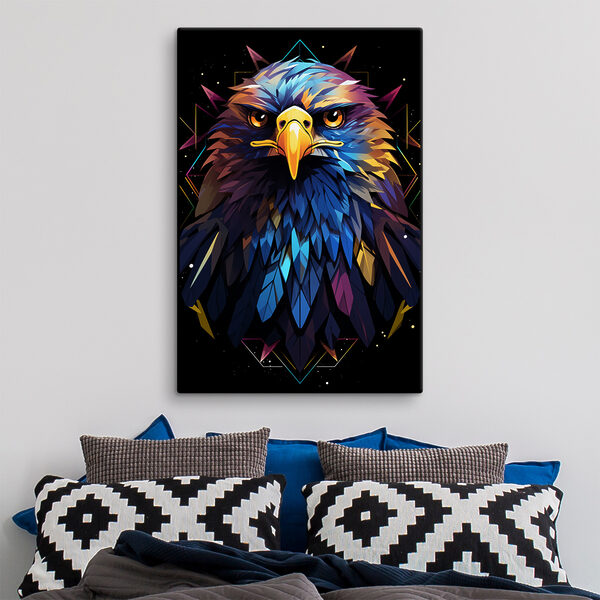 Cuadros Un pájaro de colores con el pico amarillo (SKU: s36655) Cuadros Cuadros Un pájaro de colores con el pico amarillo (SKU: s36655)