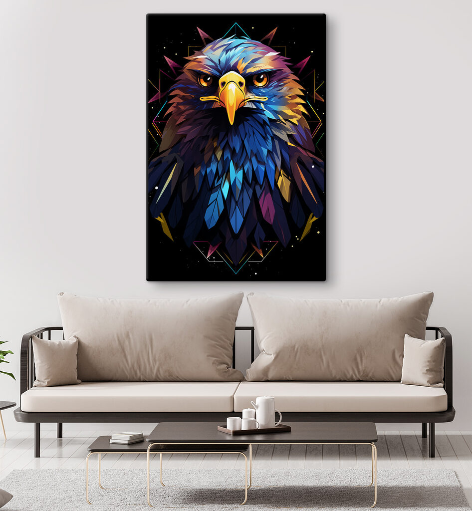 A colorful bird with a yellow beak A colorful bird with a yellow beak