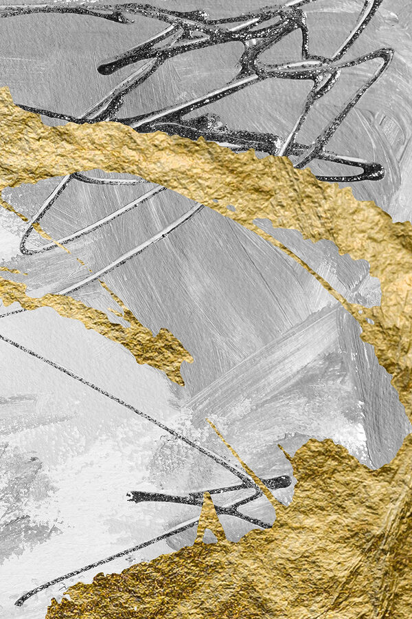 Metallic Textures: Silver Meets Yellow Metallic Textures: Silver Meets Yellow