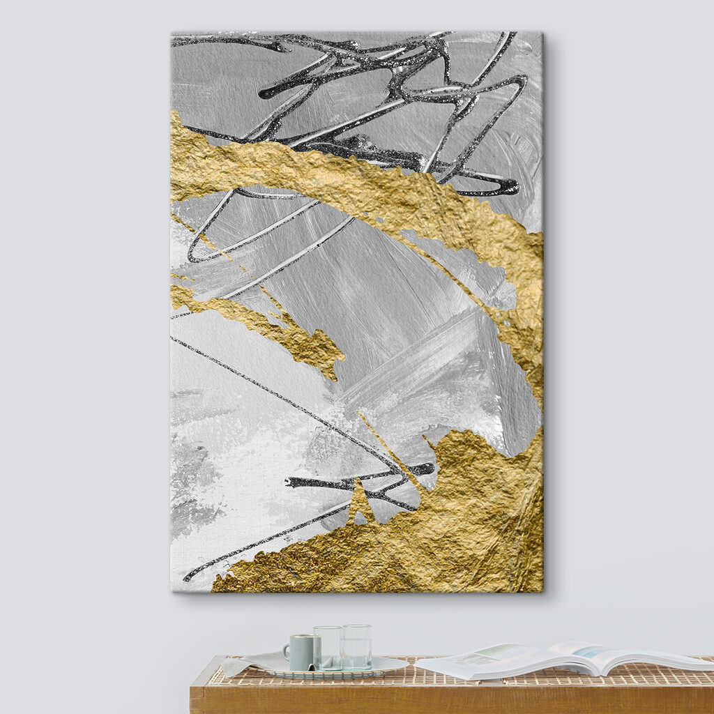 Metallic Textures: Silver Meets Yellow Metallic Textures: Silver Meets Yellow