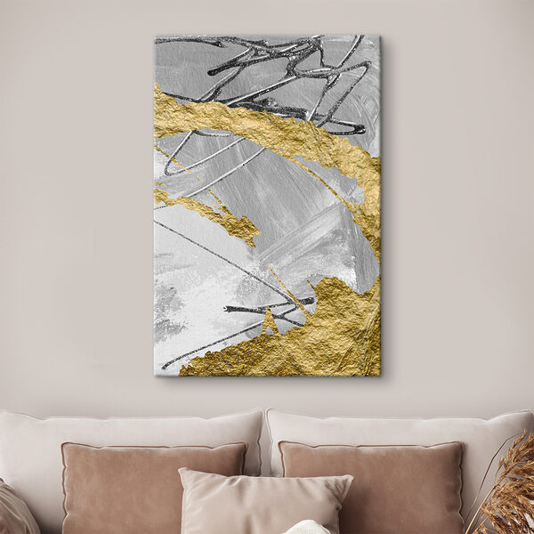 Metallic Textures: Silver Meets Yellow Metallic Textures: Silver Meets Yellow