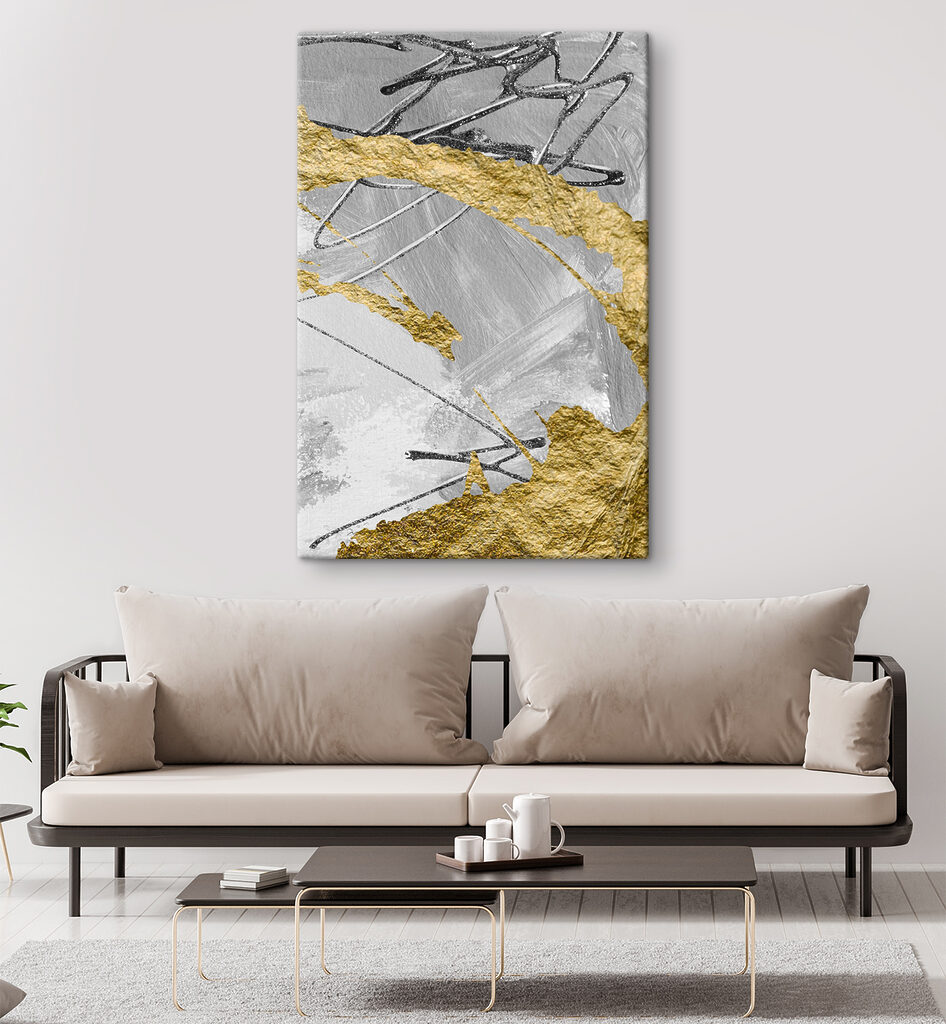 Metallic Textures: Silver Meets Yellow Metallic Textures: Silver Meets Yellow