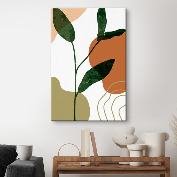 Cuadros Una planta verde con manchas marrones y naranjas (SKU: s36713) Cuadros Cuadros Una planta verde con manchas marrones y naranjas (SKU: s36713)