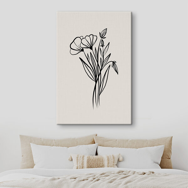 Cuadros Un dibujo de flores y hojas (SKU: s36714) Cuadros Cuadros Un dibujo de flores y hojas (SKU: s36714)