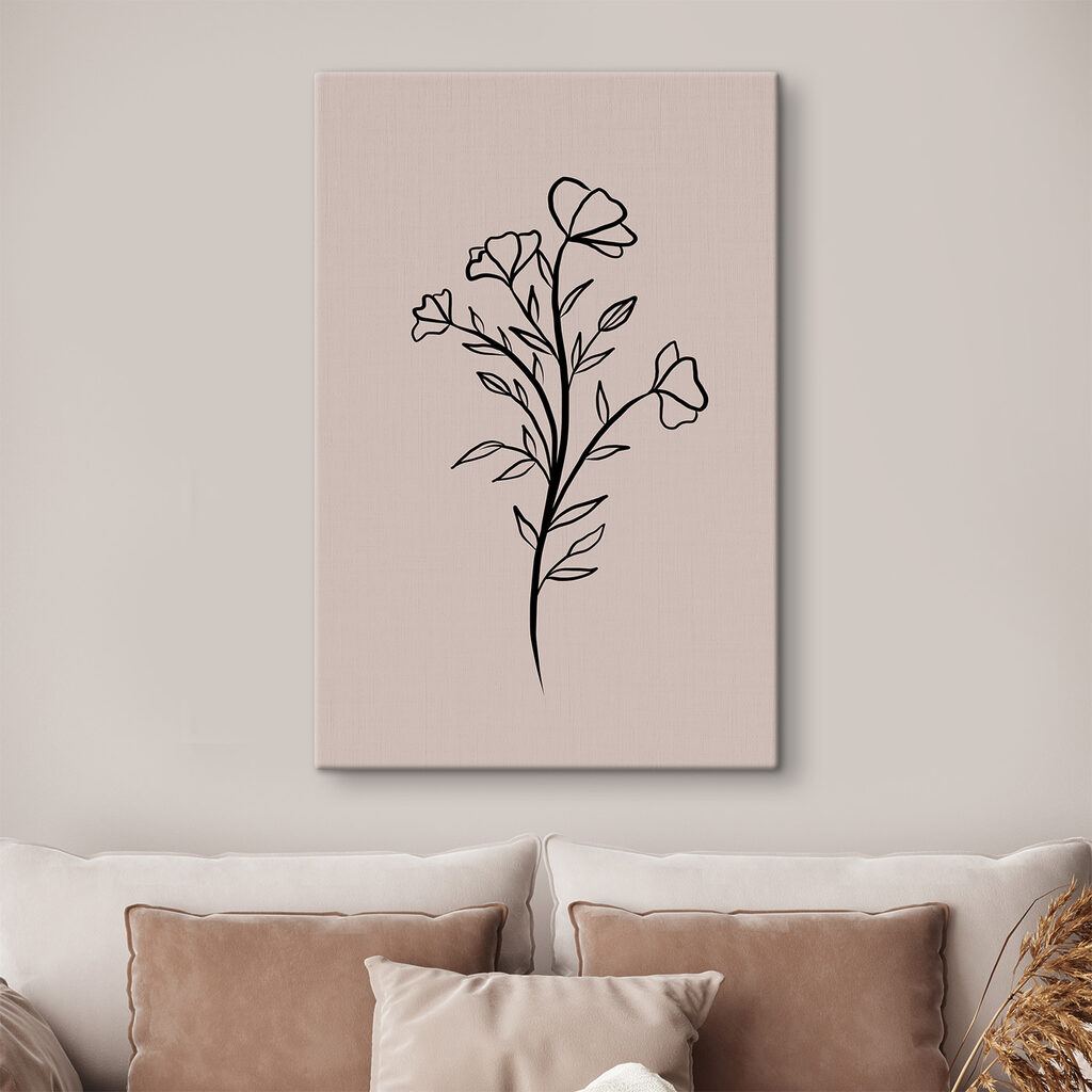 A drawing of a flower