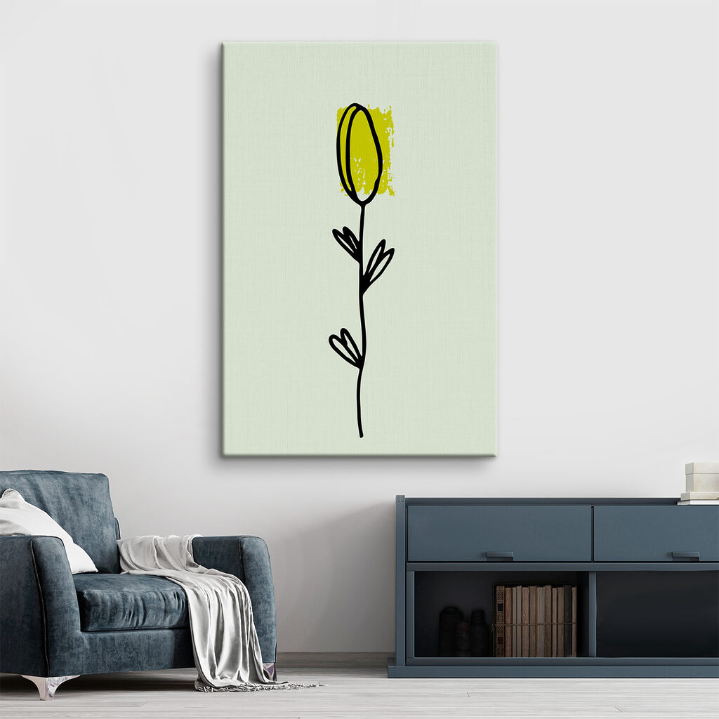 A drawing of a flower