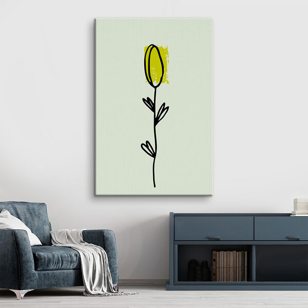A drawing of a flower
