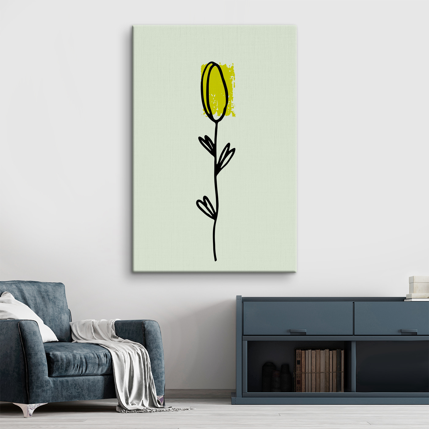 A drawing of a flower