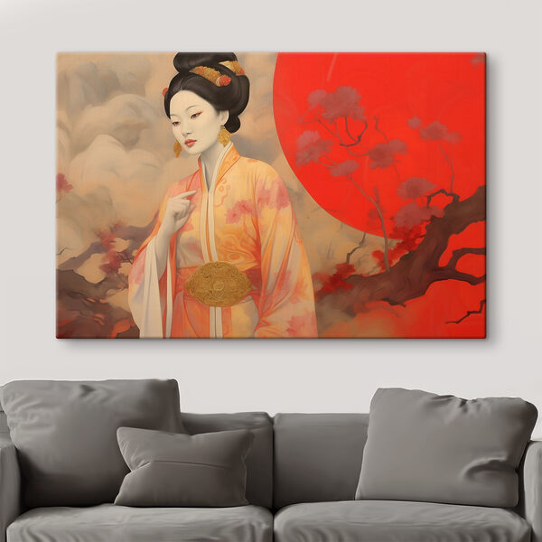 Cuadros Una mujer con kimono (SKU: s36810) Cuadros Cuadros Una mujer con kimono (SKU: s36810)