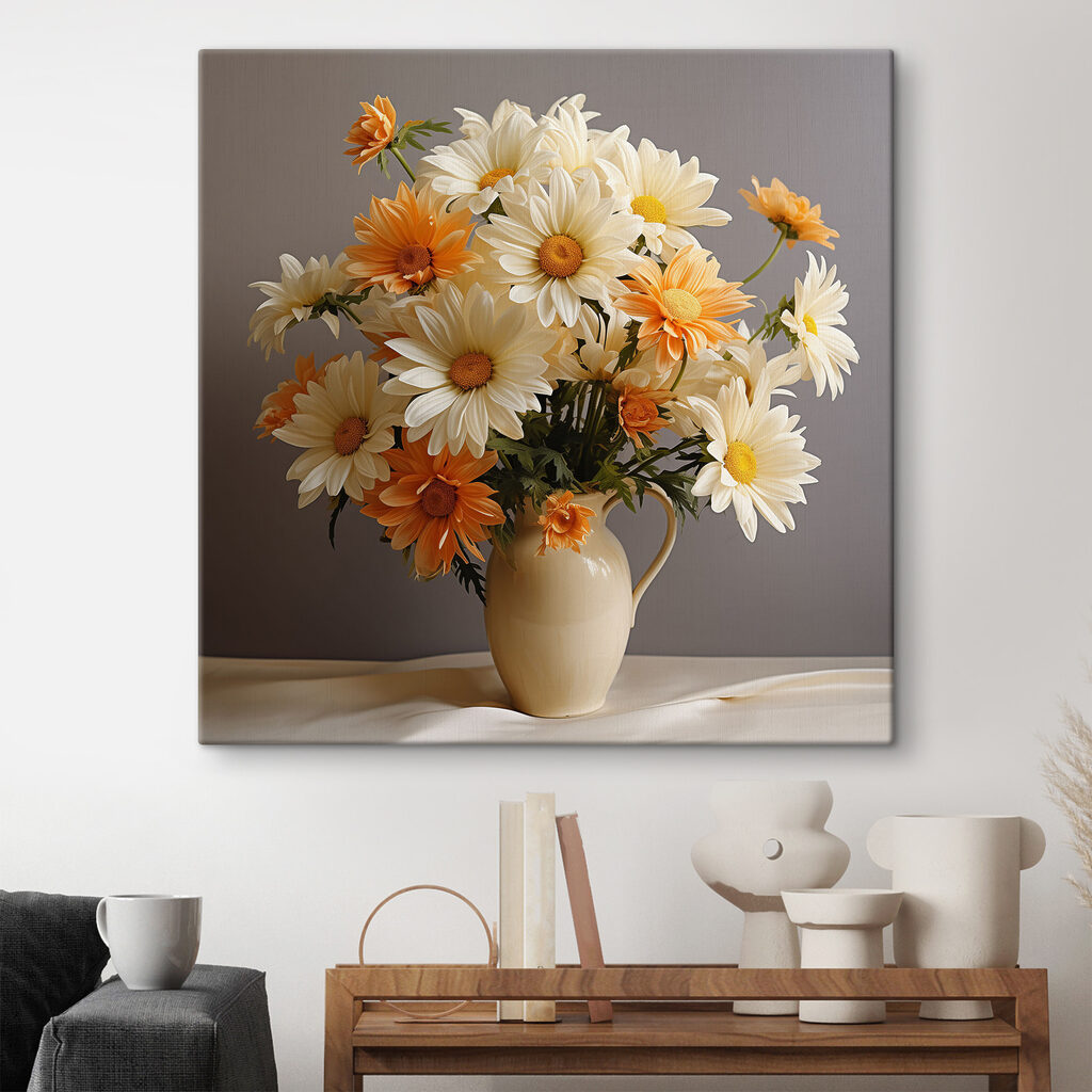 A vase of flowers on a table A vase of flowers on a table
