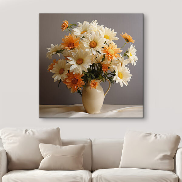 A vase of flowers on a table A vase of flowers on a table