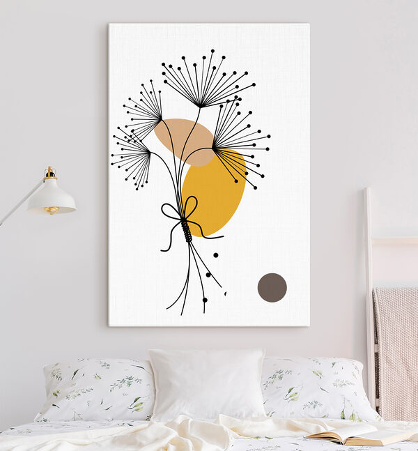 A black and yellow flower