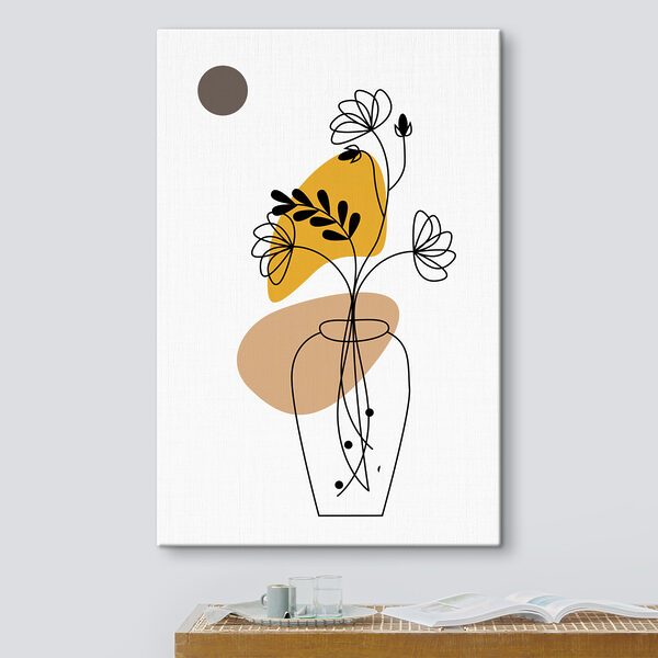 Cuadros Cuadros Un dibujo de una flor en un jarrón (SKU: s36779)