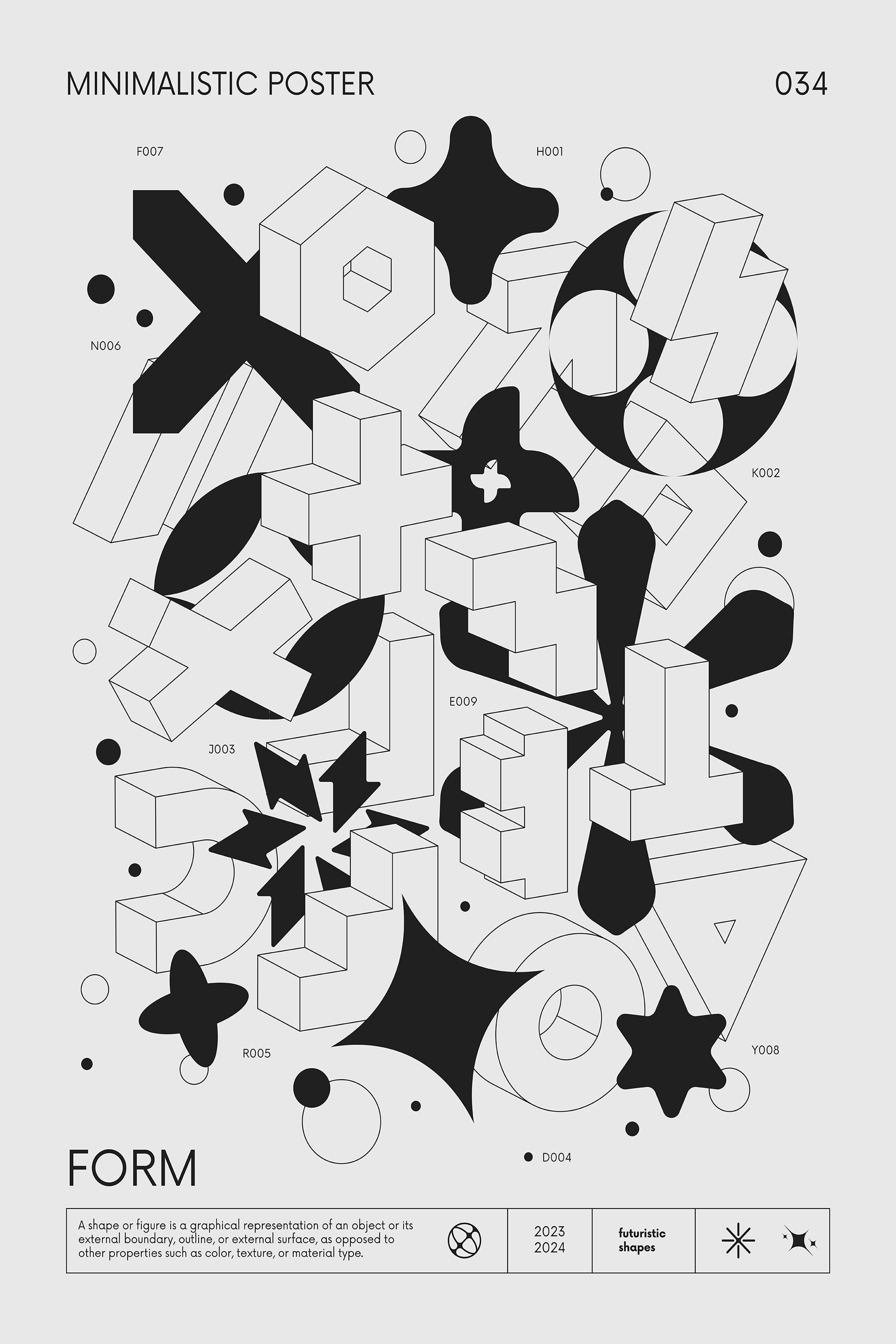 A black and white graphic design A black and white graphic design