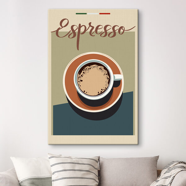 Cuadros Una taza de café con platillo