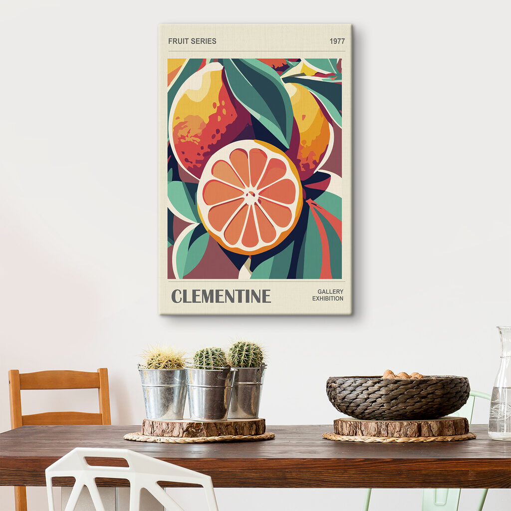 A fruit with leaves and a slice of orange A fruit with leaves and a slice of orange