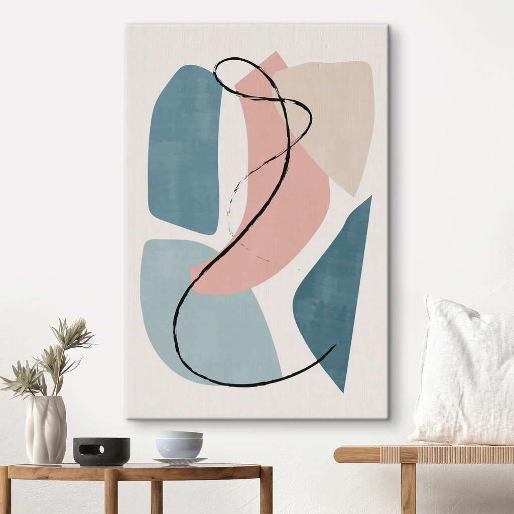 A art piece with a black line