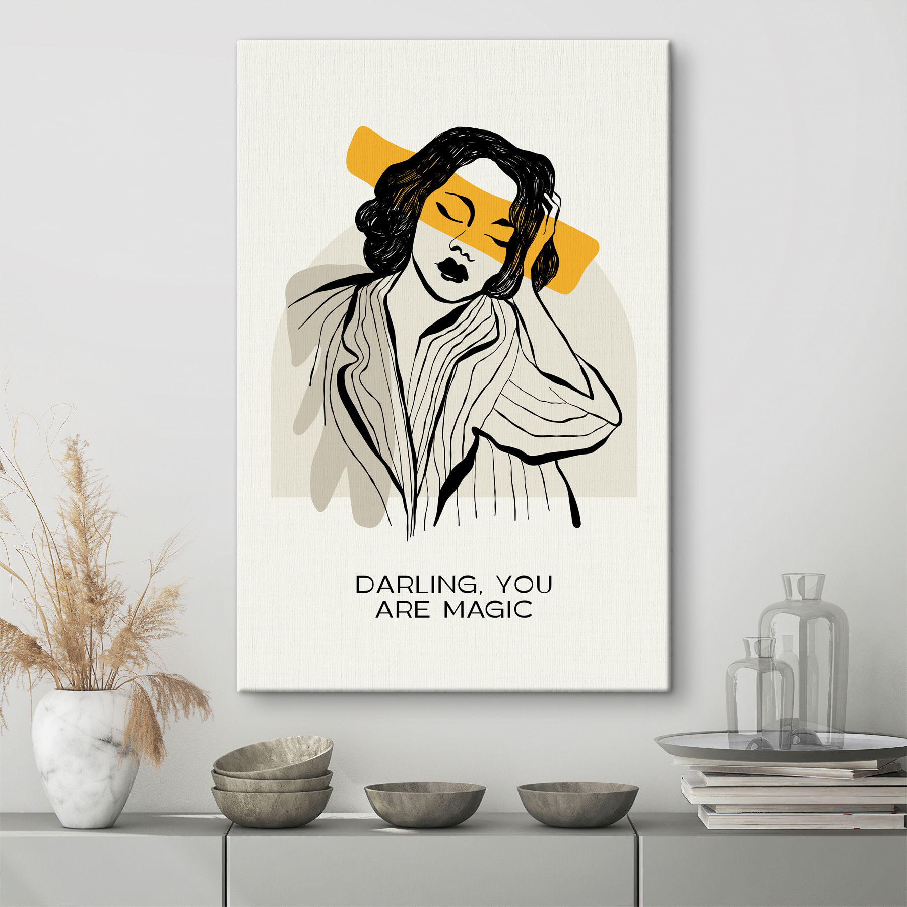 A woman with her eyes closed