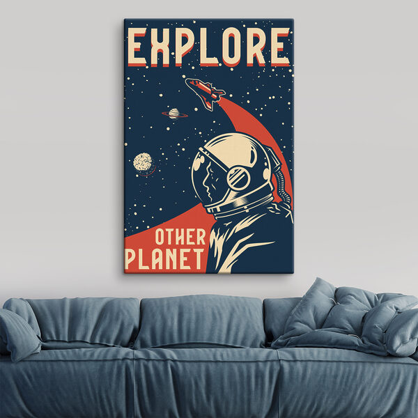 Cuadros Un astronauta en el espacio (SKU: s36833) Cuadros Cuadros Un astronauta en el espacio (SKU: s36833)