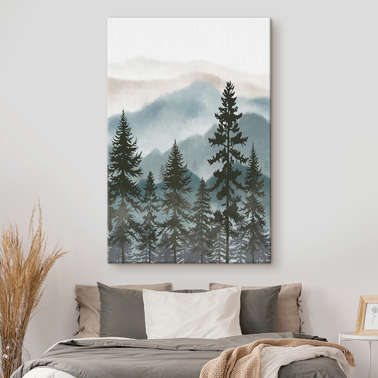 A group of trees in a forest