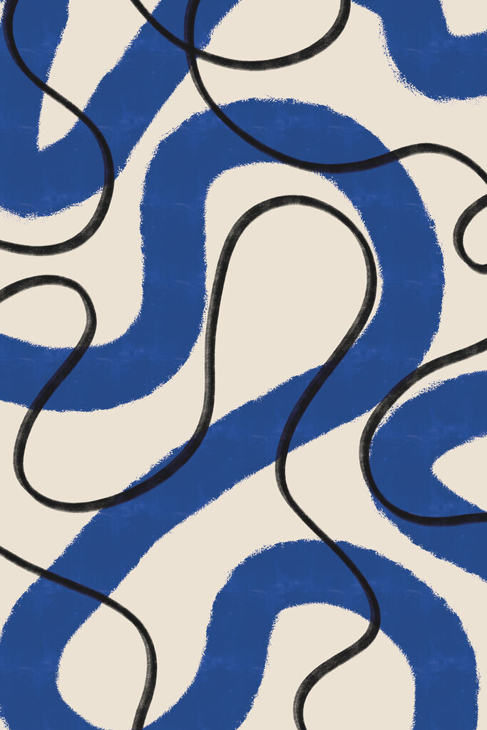 A blue and white pattern