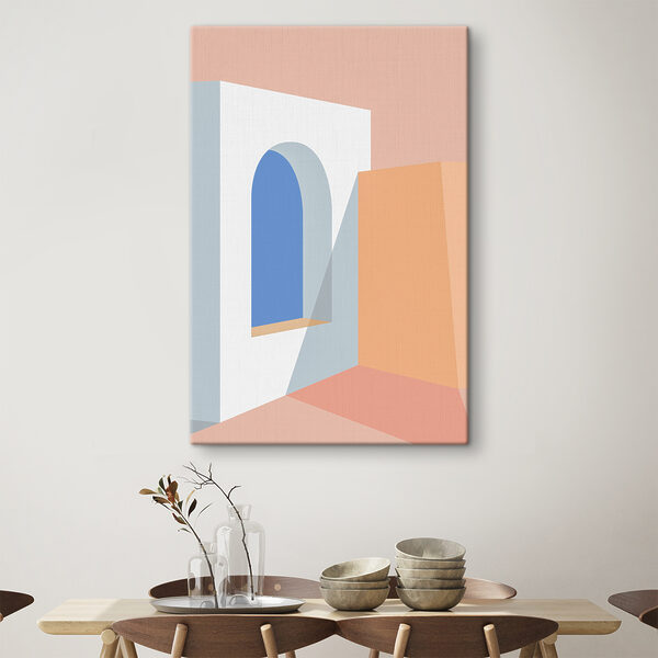 Cuadros Una ventana azul en una pared blanca (SKU: s37136) Cuadros Cuadros Una ventana azul en una pared blanca (SKU: s37136)