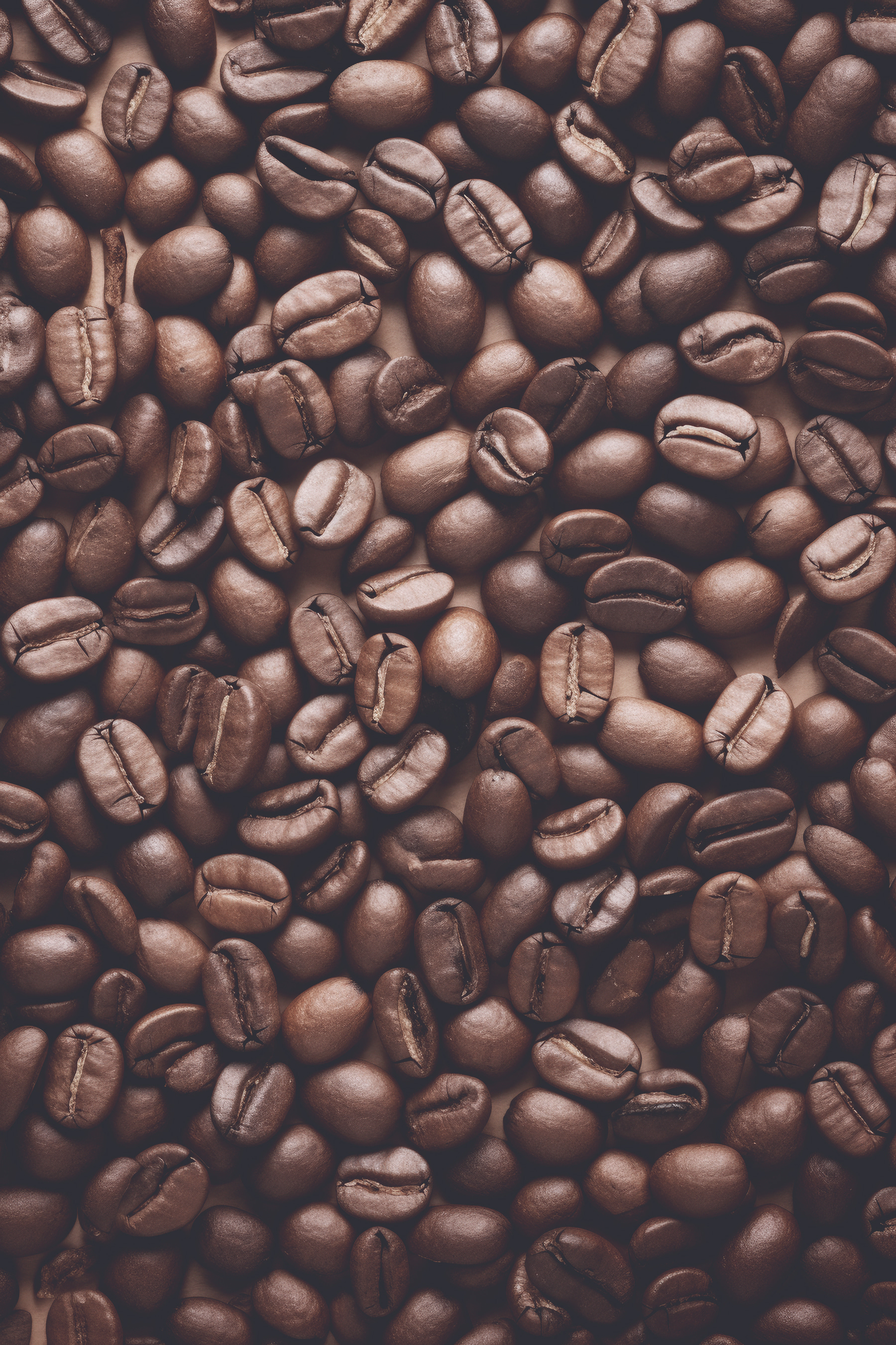 A pile of coffee beans