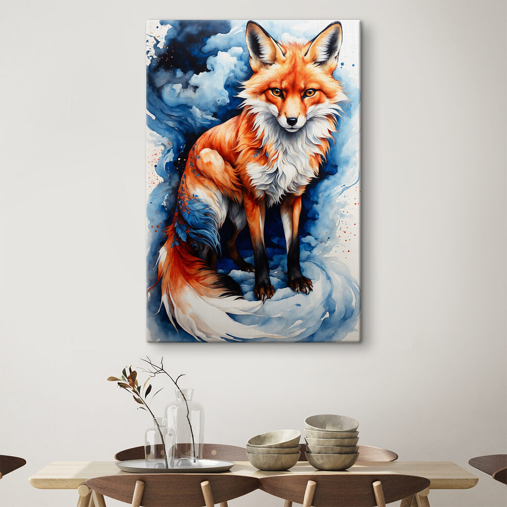 A painting of a fox A painting of a fox
