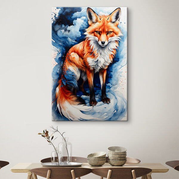A painting of a fox A painting of a fox