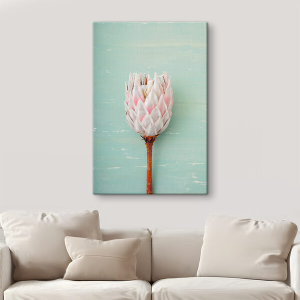 A flower on a stick