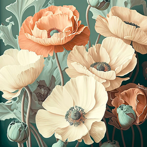 A close up of flowers
