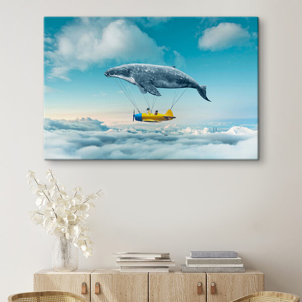 Cuadros Una ballena y una ballena atada a una avioneta (SKU: s36701) Cuadros Cuadros Una ballena y una ballena atada a una avioneta (SKU: s36701)