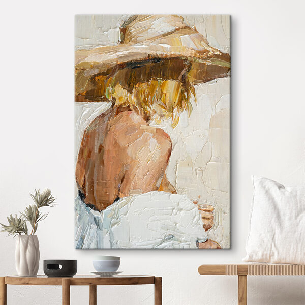 Cuadros Un cuadro en el que aparece una mujer con sombrero (SKU: s37061) Cuadros Cuadros Un cuadro en el que aparece una mujer con sombrero (SKU: s37061)