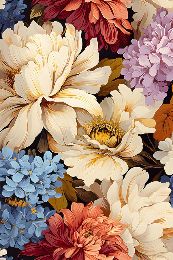 A close up of flowers