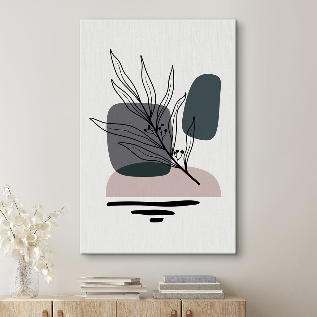 A plant with leaves and ovals A plant with leaves and ovals