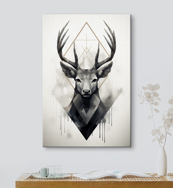 A black and white picture of a deer