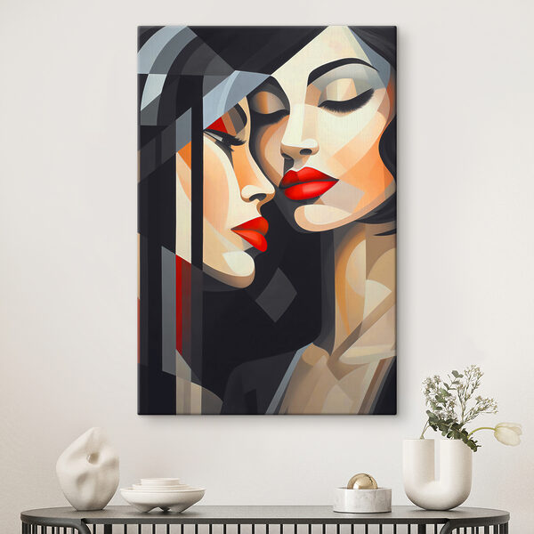 Cuadros Un cuadro de mujeres con labios rojos (SKU: s36825) Cuadros Cuadros Un cuadro de mujeres con labios rojos (SKU: s36825)
