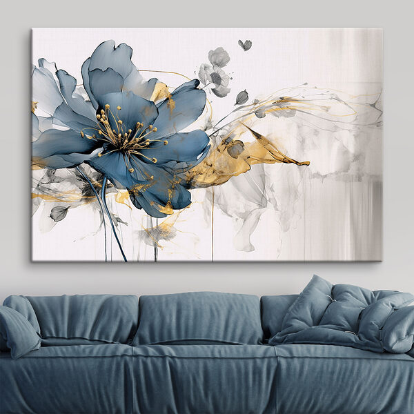Elegant floral dance in monochrome hues