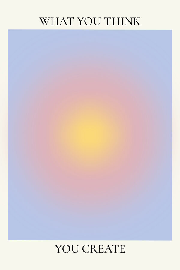 A blue and pink background